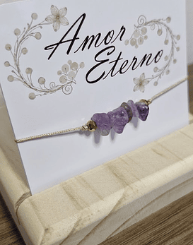 Pulsera Amatista (Calma - Intuición - Protección - Transmutación)