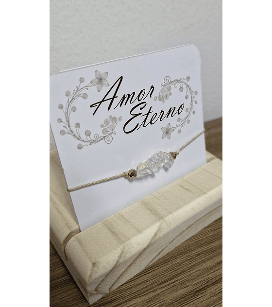 Pulsera Cuarzo Cristal (Claridad - Pureza - Amplificación Energética)