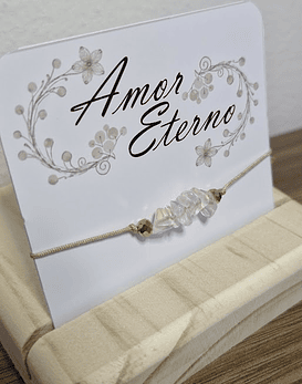 Pulsera Cuarzo Cristal (Claridad - Pureza - Amplificación Energética)