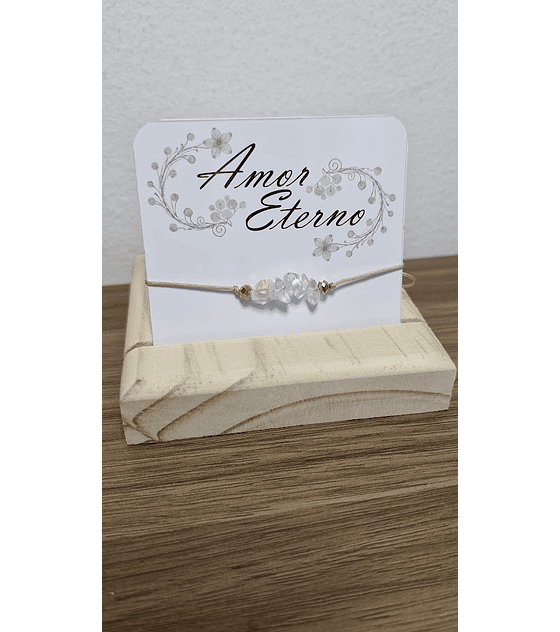 Pulsera Cuarzo Cristal (Claridad - Pureza - Amplificación Energética)