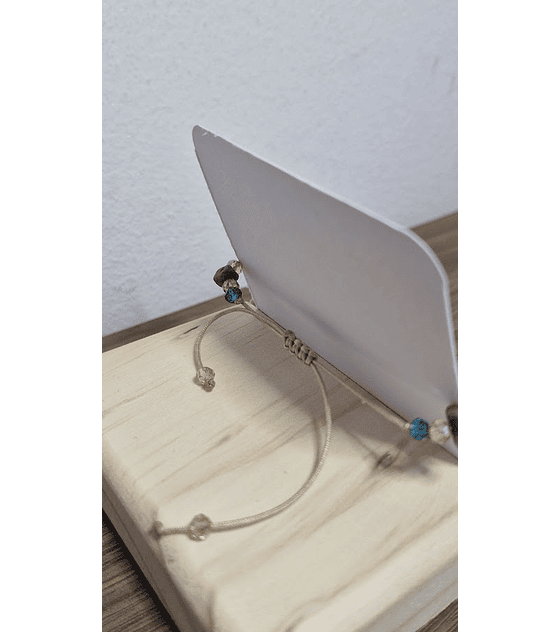 Pulsera para la Comunicación (Dorado, piedras naturales)