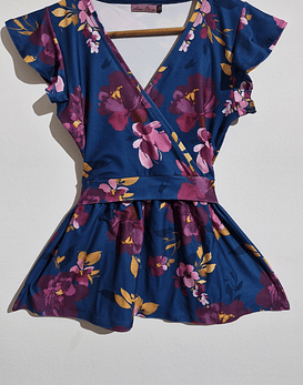 Polera Isabel escote cruzado XL (Producto Confeccionado)