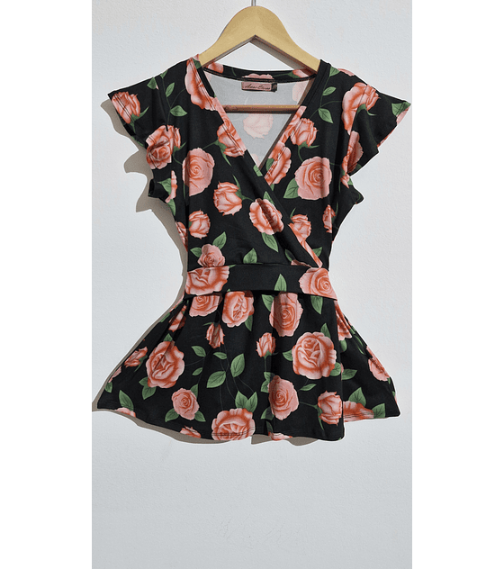 Polera Isabel escote cruzado M - L (Producto Confeccionado)