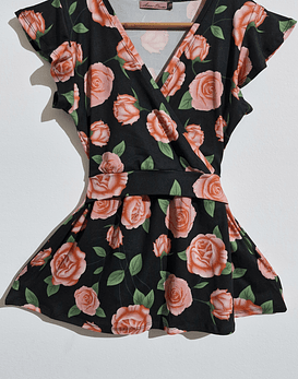 Polera Isabel escote cruzado M - L (Producto Confeccionado)