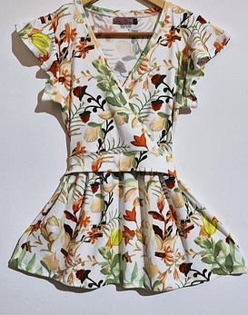 Polera Isabel escote cruzado M  (Producto Confeccionado)