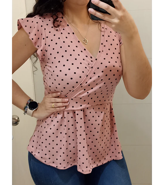 Polera Campanita manga corta Maternal y de Lactancia (PRODUCTO A PEDIDO)