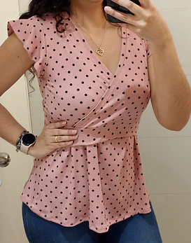 Polera Campanita manga corta Maternal y de Lactancia (PRODUCTO A PEDIDO)