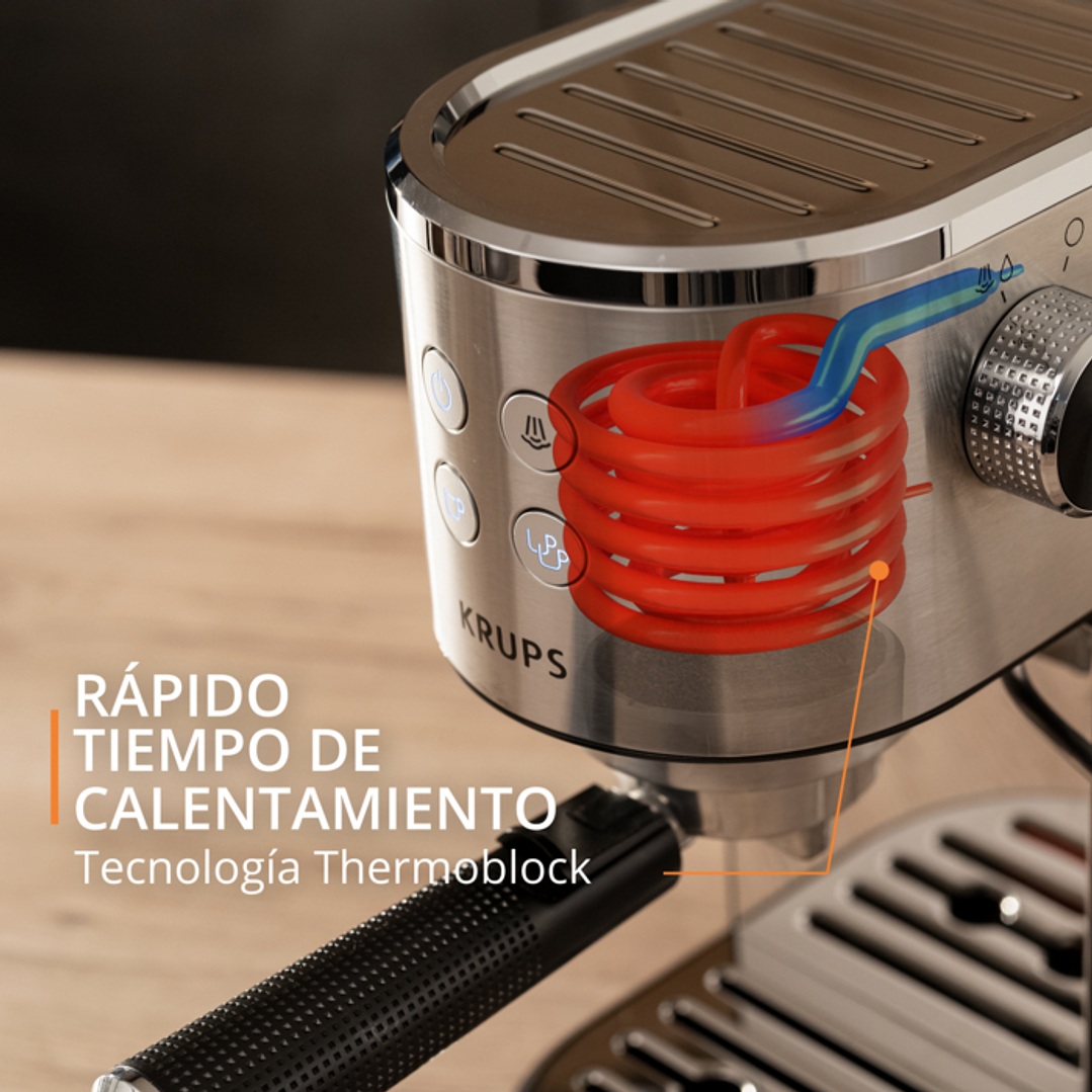 Cafetera Espresso Virtuoso Steam & Pump Krups 5