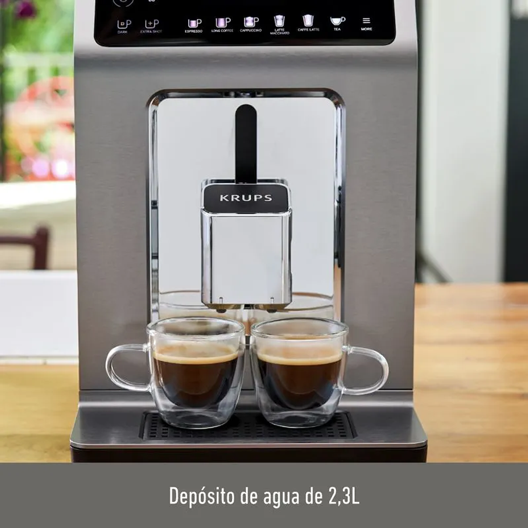 Cafetera Espresso Evidence Plus + Lechero Krups 6