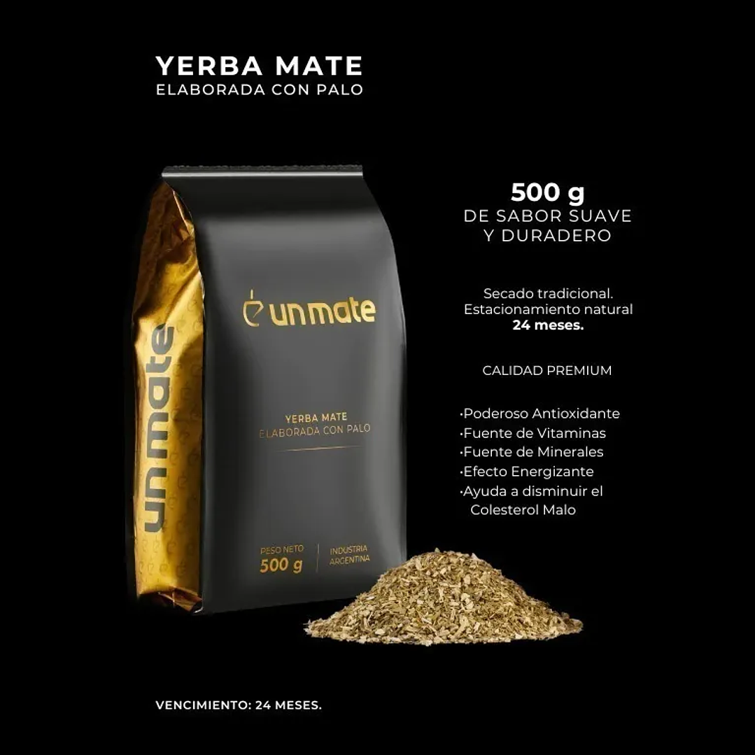 Yerba Mate Premium Un Mate 500grs 3