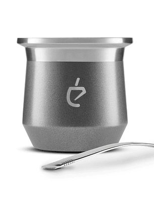 Un Mate Lunar Grey + Bombilla Plana