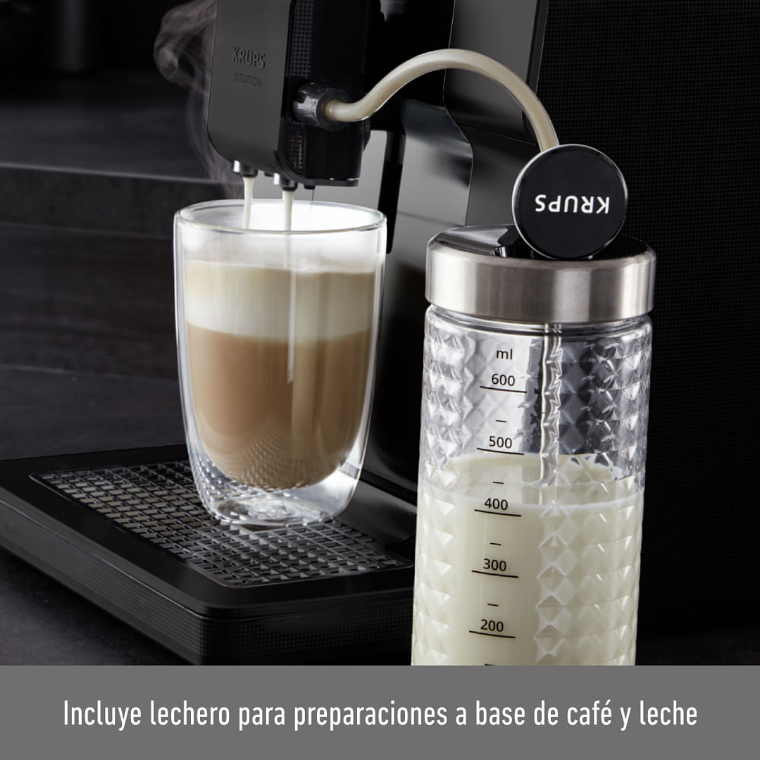 Cafetera Espresso Krups Intuition Preference Touch + Lechero 3