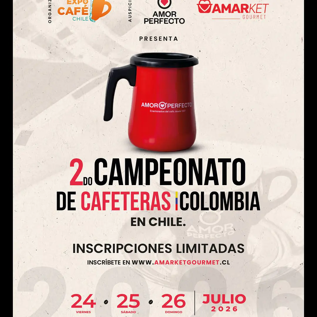 Inscripción para 2° Campeonato de Cafeteras Colombia en Expocafé 2026 1