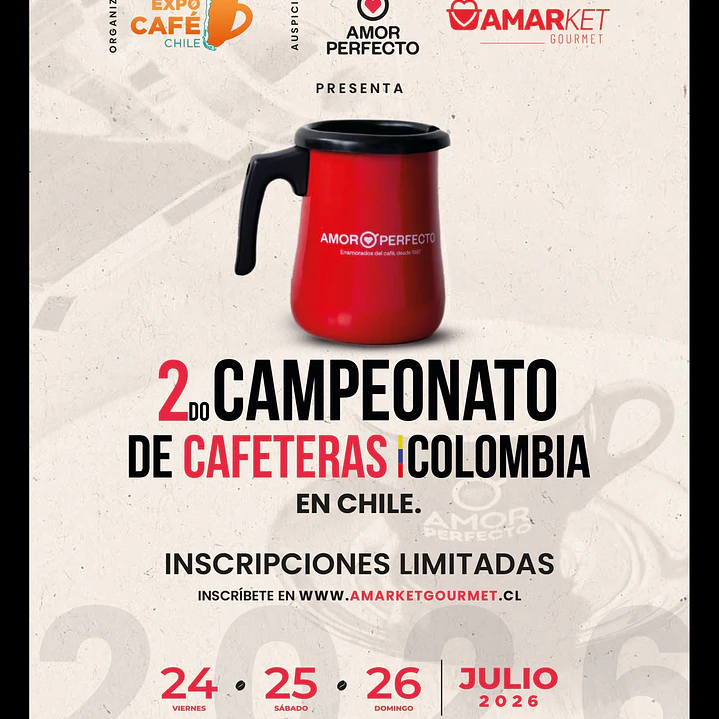 Inscripción para 2° Campeonato de Cafeteras Colombia en Expocafé 2026 1