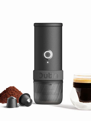 Máquina de Café Espresso Eléctrica Outin Portátil Mino Gris Espacial