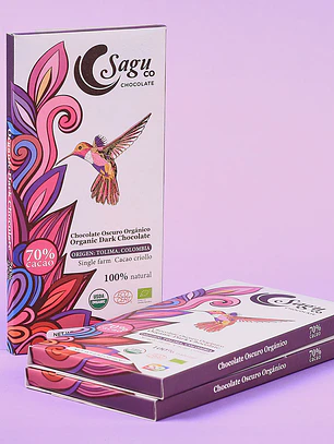 Sagu Tableta Chocolate Oscuro 70% Cacao - 80gr.