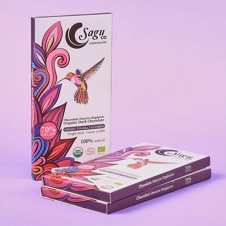 Sagu Tableta Chocolate Oscuro 70% Cacao - 80gr. 1