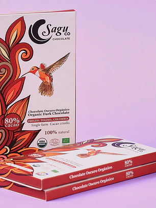 Sagu Tableta Chocolate Oscuro 80% Cacao - 80gr