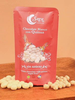 Sagu Chocolate Blanco con Quinoa sin Azúcar 60gr