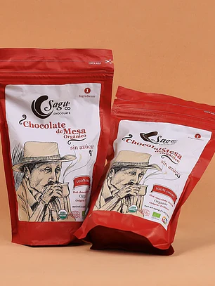 Sagu Barra Chocolate Caliente Sin Azúcar 100%Cacao - 250gr