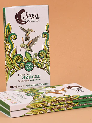 Sagu Tableta Chocolate Sin Azúcar 70% Cacao - 80gr