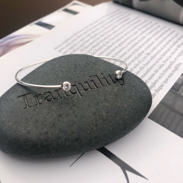 Pulsera Infinito Con Circones Plateada