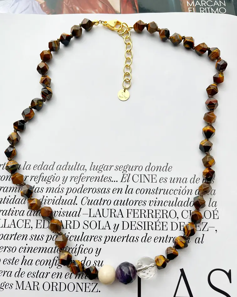 Collar ojo de tigre 40 cm