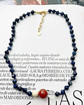 Collar piedra lapiz lasuli 40 cm