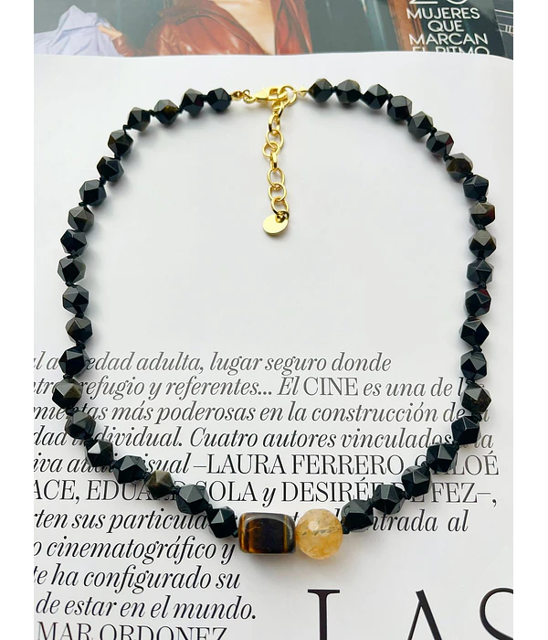 Collar piedra agatha 40 cm