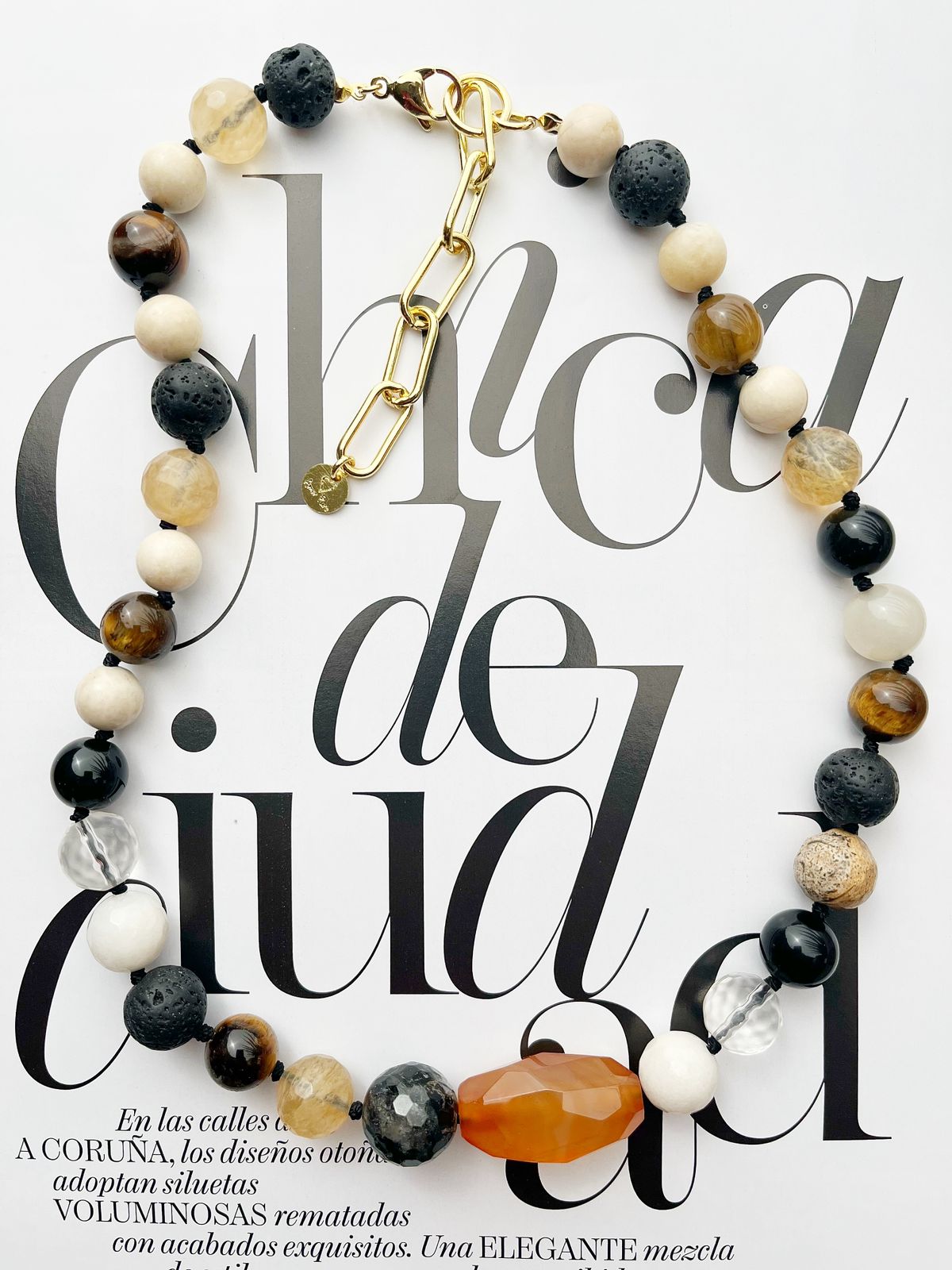 Collar cornalina 40 cm