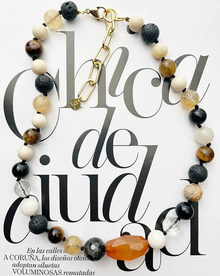 Collar cornalina 40 cm