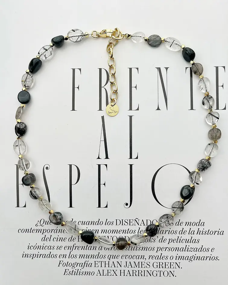 Collar Ana piedra cuarzo rutilado