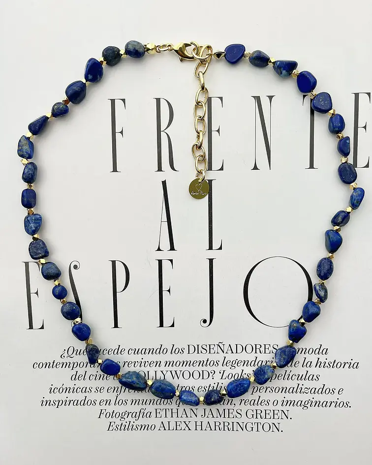 Collar Ana piedra lapislázuli