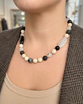Collar piedra river stone 40 cm