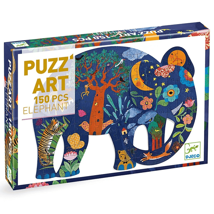 Puzzle de Contorno 150 piezas - Elefante 1