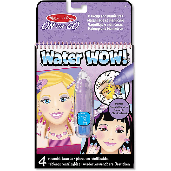 Libro de colorear con Agua Water Wow - Maquillaje 1
