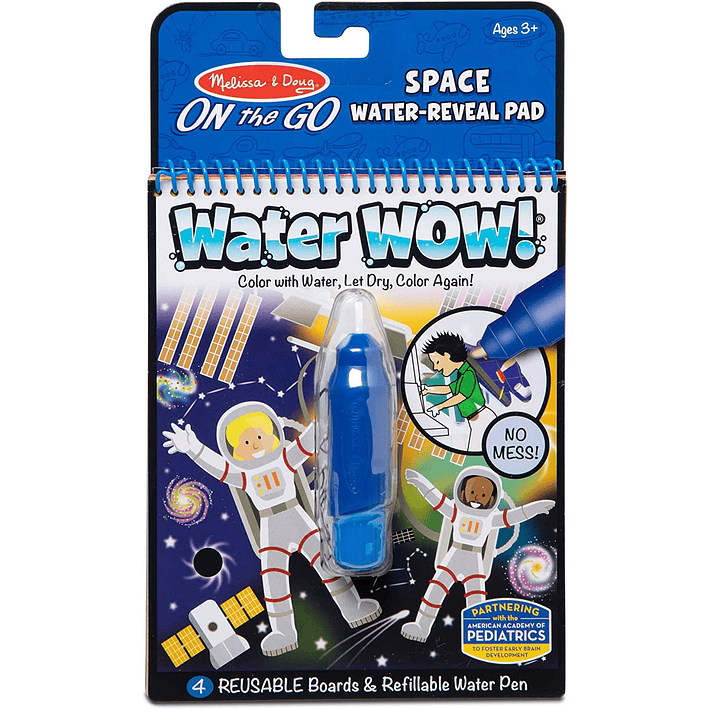 Libro de colorear con Agua Water Wow - Astronautas 1