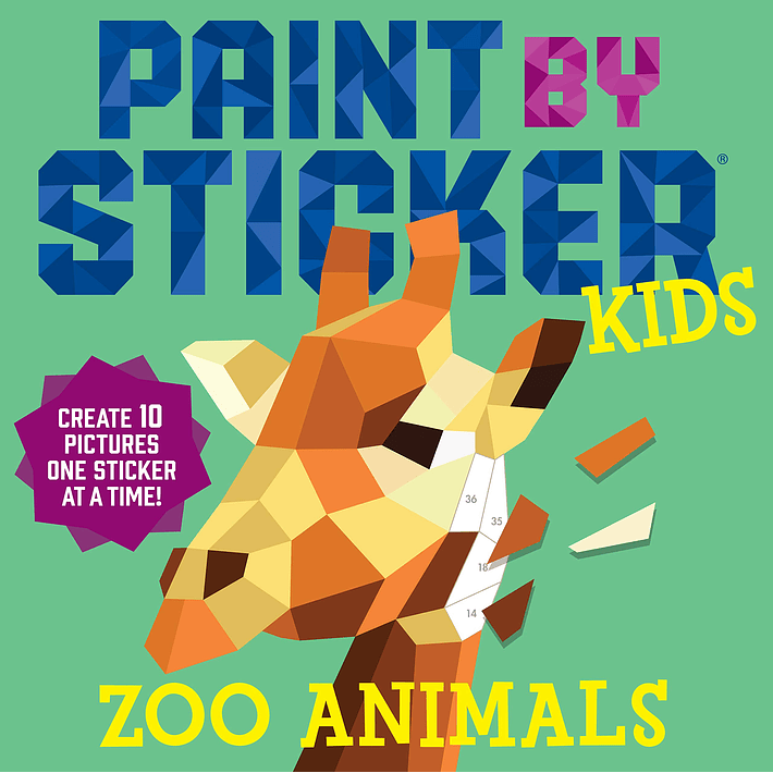 Pinta con Stickers: Animales del Zoo 1