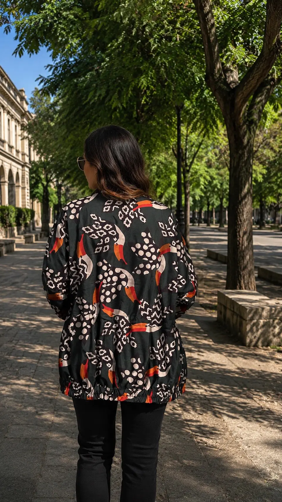 Cortaviento Mujer Wild Larga Estampada 5