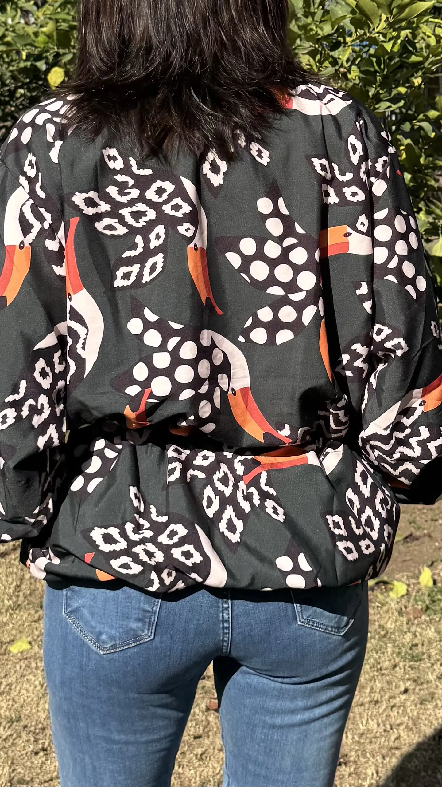 Cortaviento Mujer Wild Larga Estampada 15