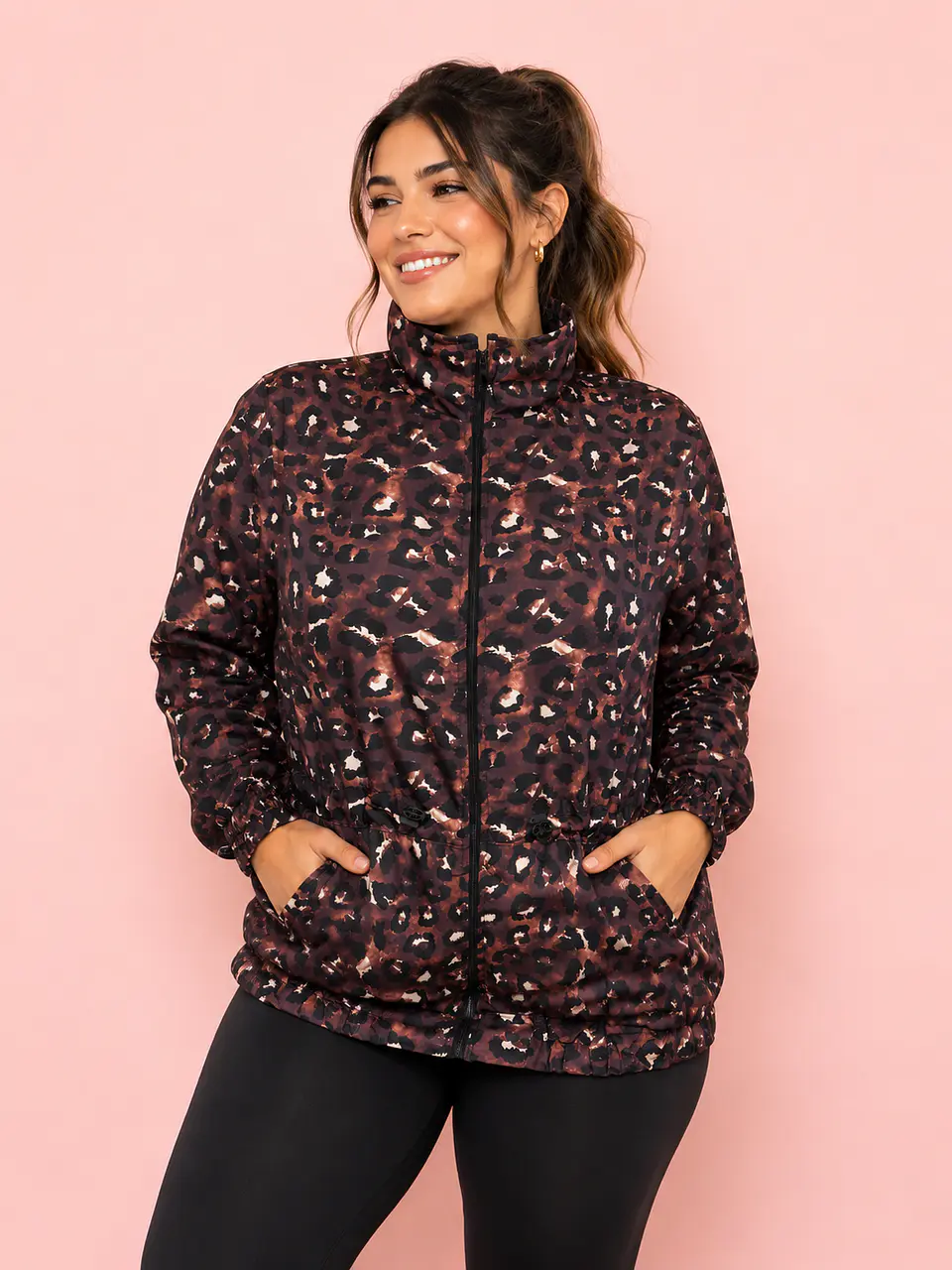 Cortaviento Mujer Wild Larga Estampada 1