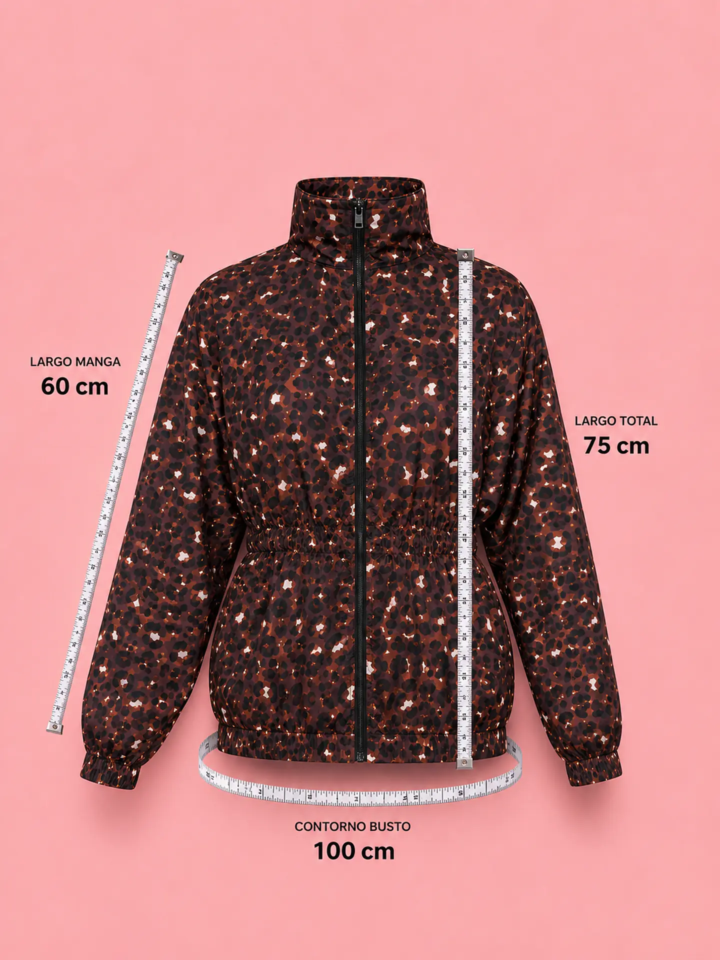 Cortaviento Mujer Wild Larga Estampada 6