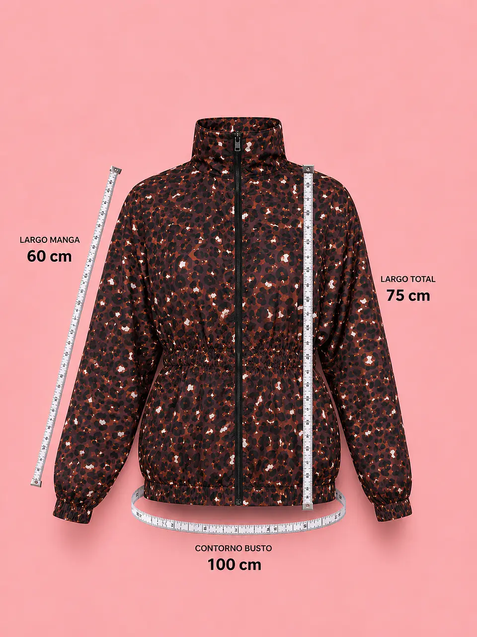 Cortaviento Mujer Wild Larga Estampada 6