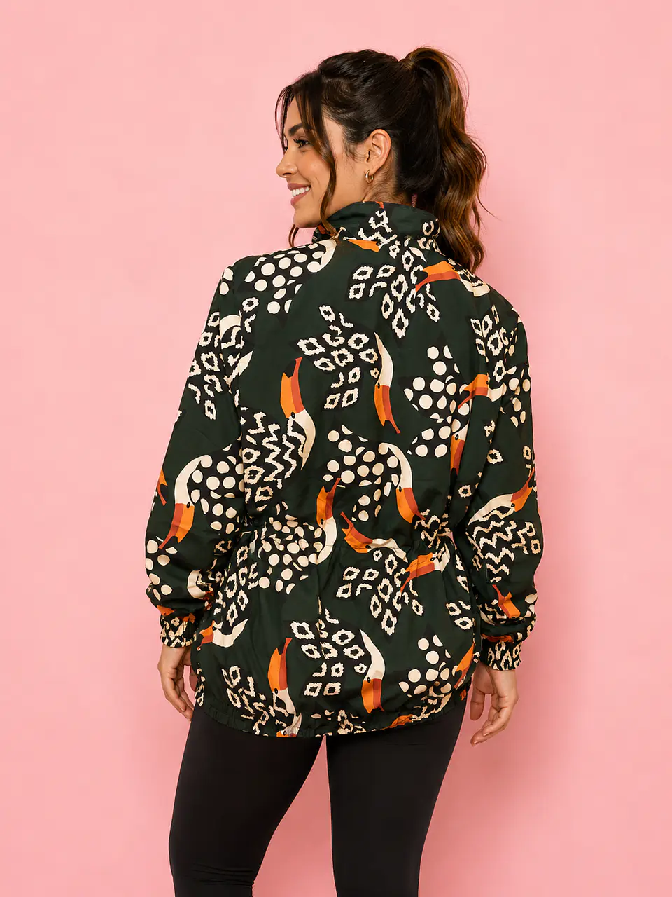 Cortaviento Mujer Wild Larga Estampada 4