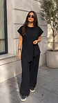 Conjunto Palazzo Negro Mujer Margarita | Talla Única L a XL - Miniatura 3