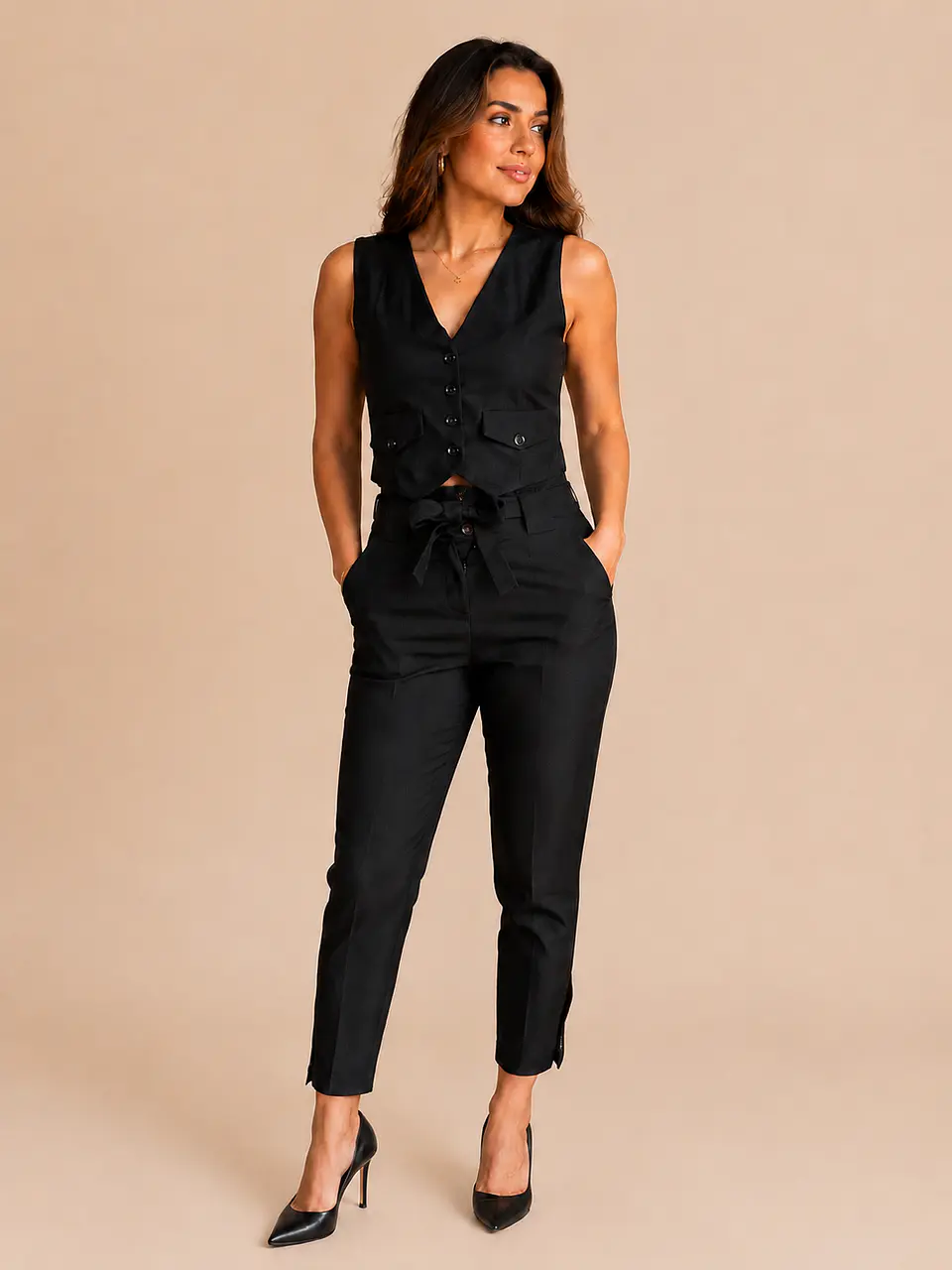 Pantalón Crislu Mujer Lino y Viscosa 10