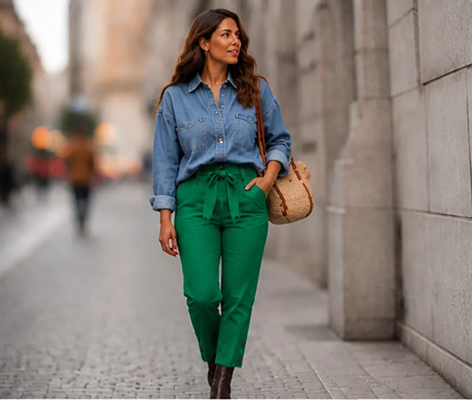 Pantalón Crislu Mujer Lino y Viscosa 3