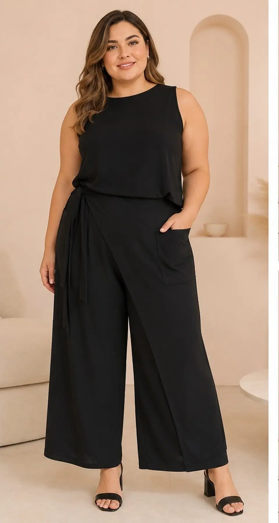 Conjunto Melissa Mujer Viscosa Negro 2