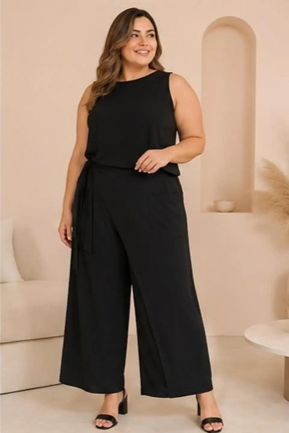 Conjunto Melissa Mujer Viscosa Negro 3