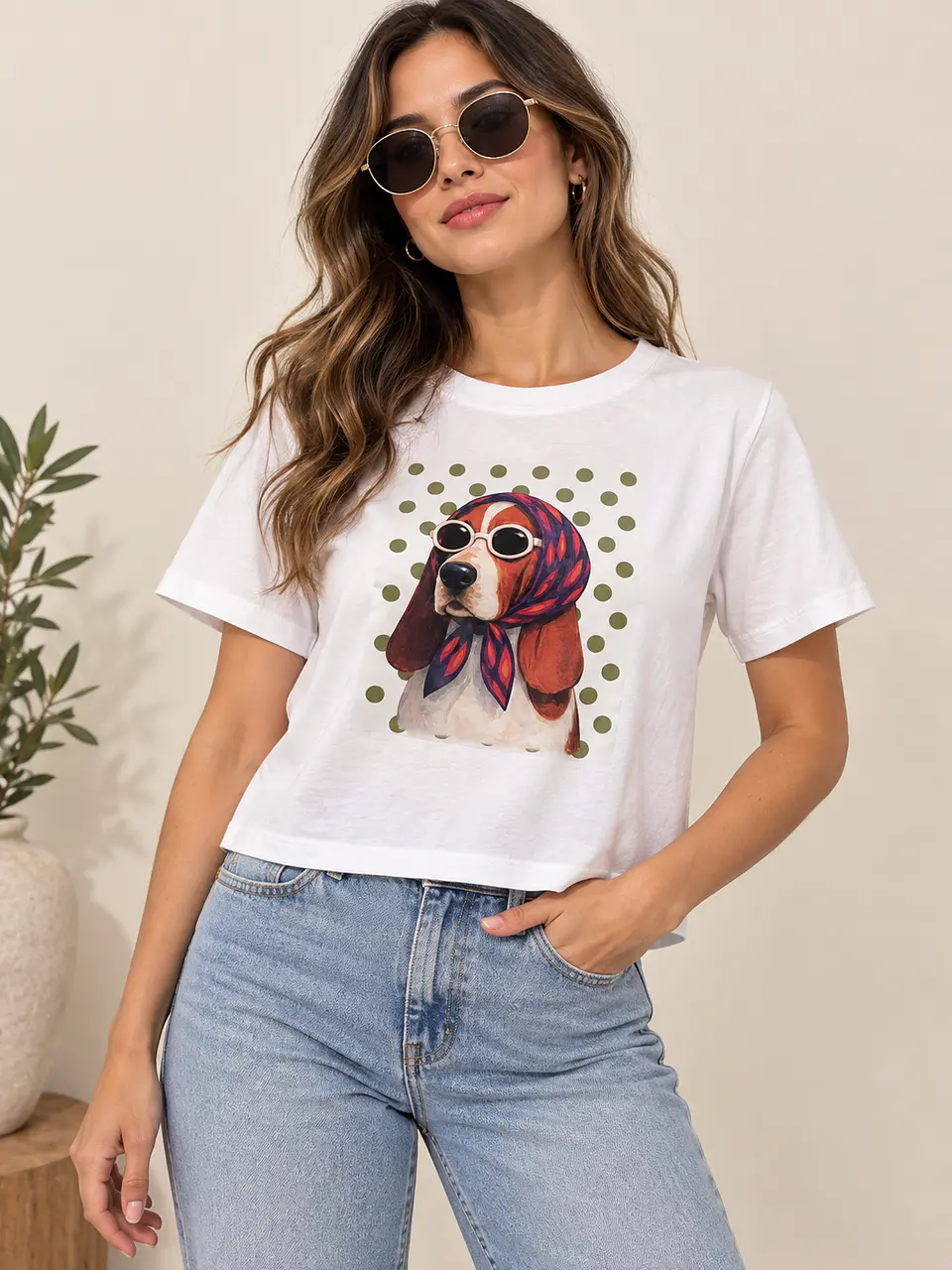 Polera Mujer de Viscosa Estampada | Talla Única 3